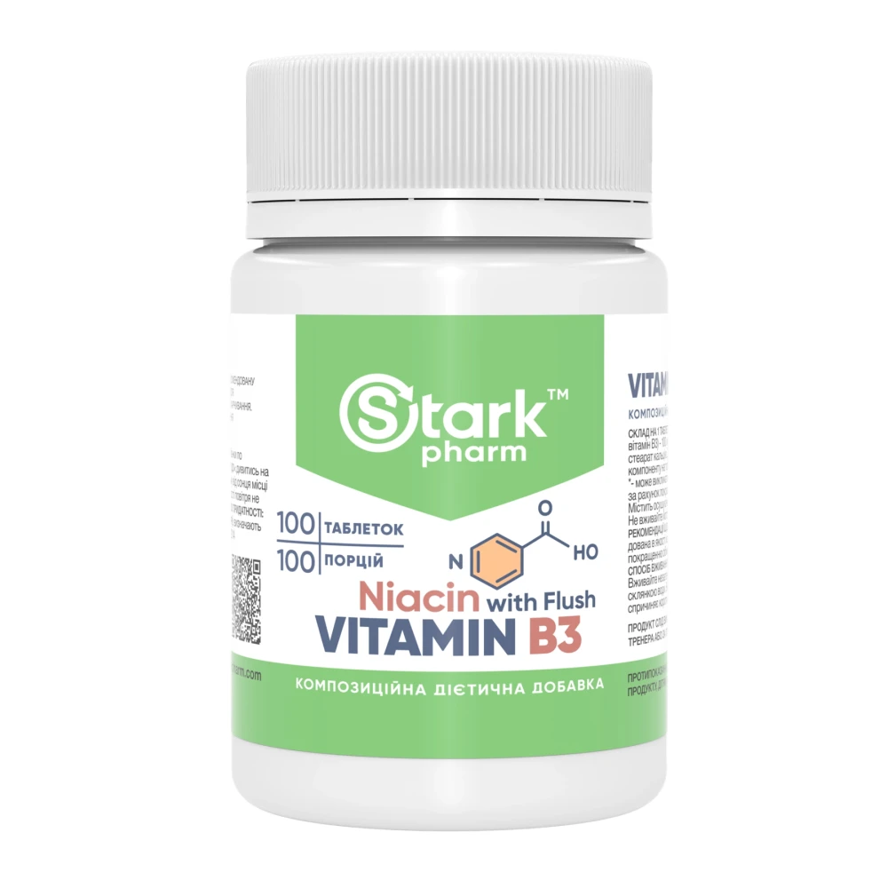 Stark Pharm Vitamin B3 Niacin 100 капсул