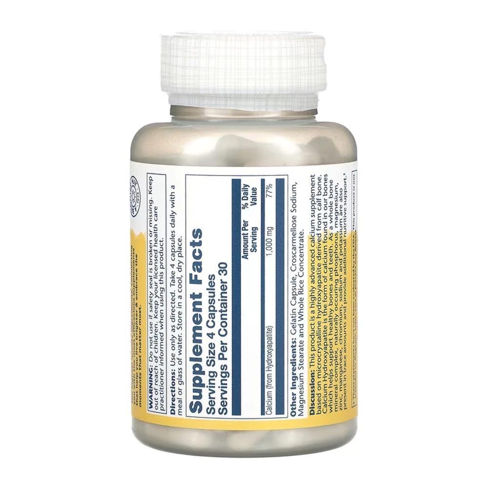 Solaray Calcium Hydroxyapatite 1000 mg 120 капсул