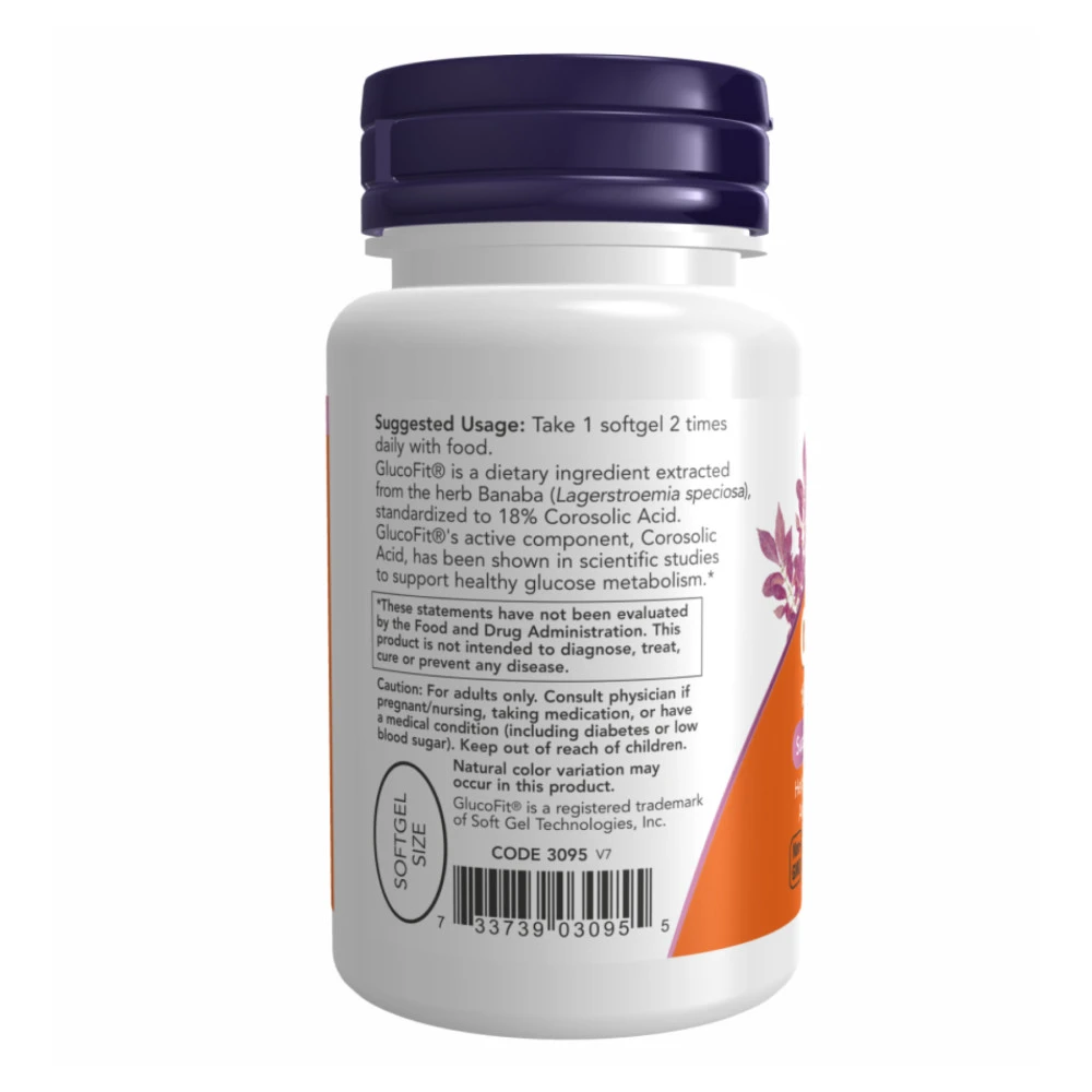 NOW Glucofit 60 капсул