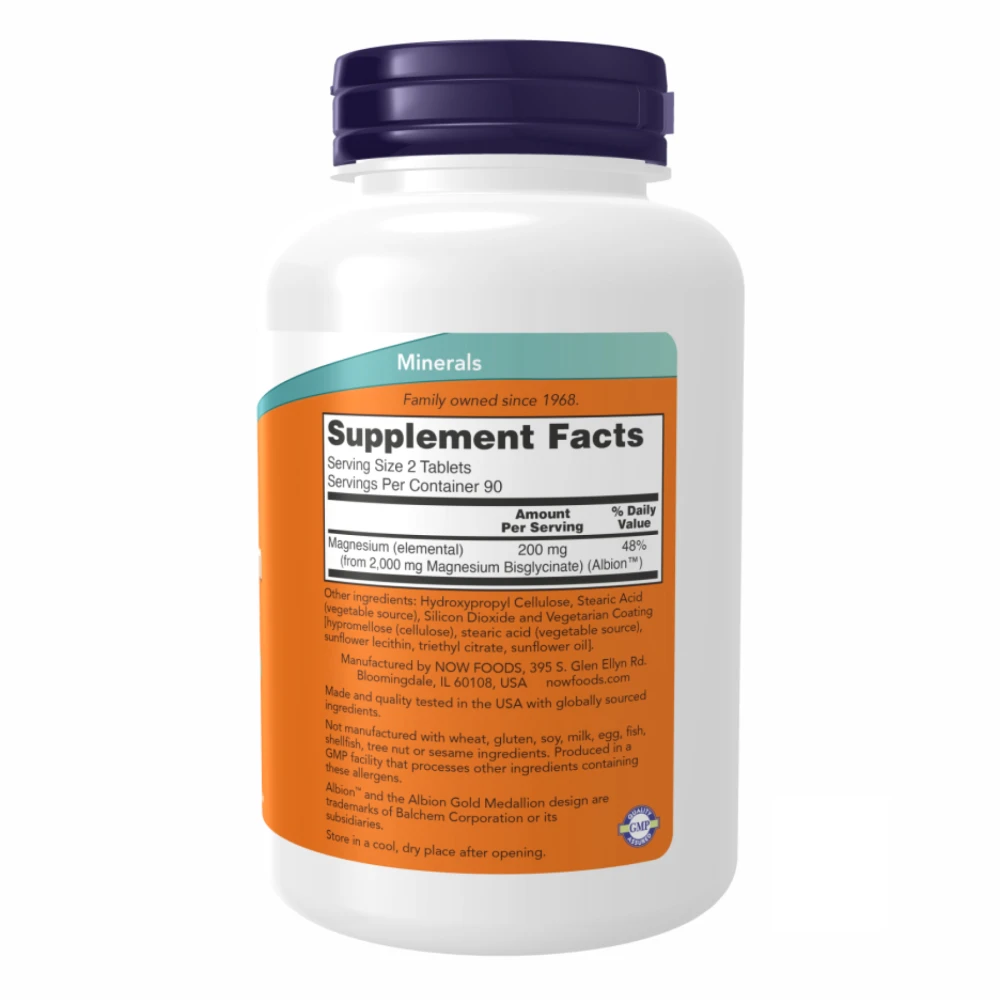 NOW Magnesium Glycinate Tablets