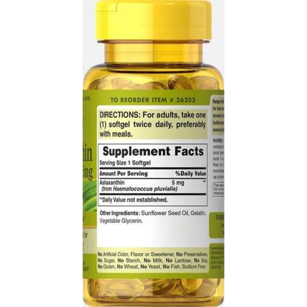 Puritan's Pride Astaxanthin 5 mg