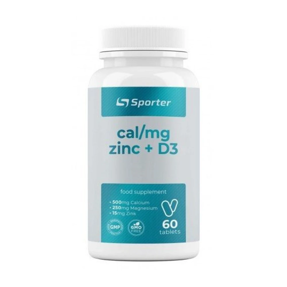 Sporter Calcium magnesium zinc D3 60 таблеток