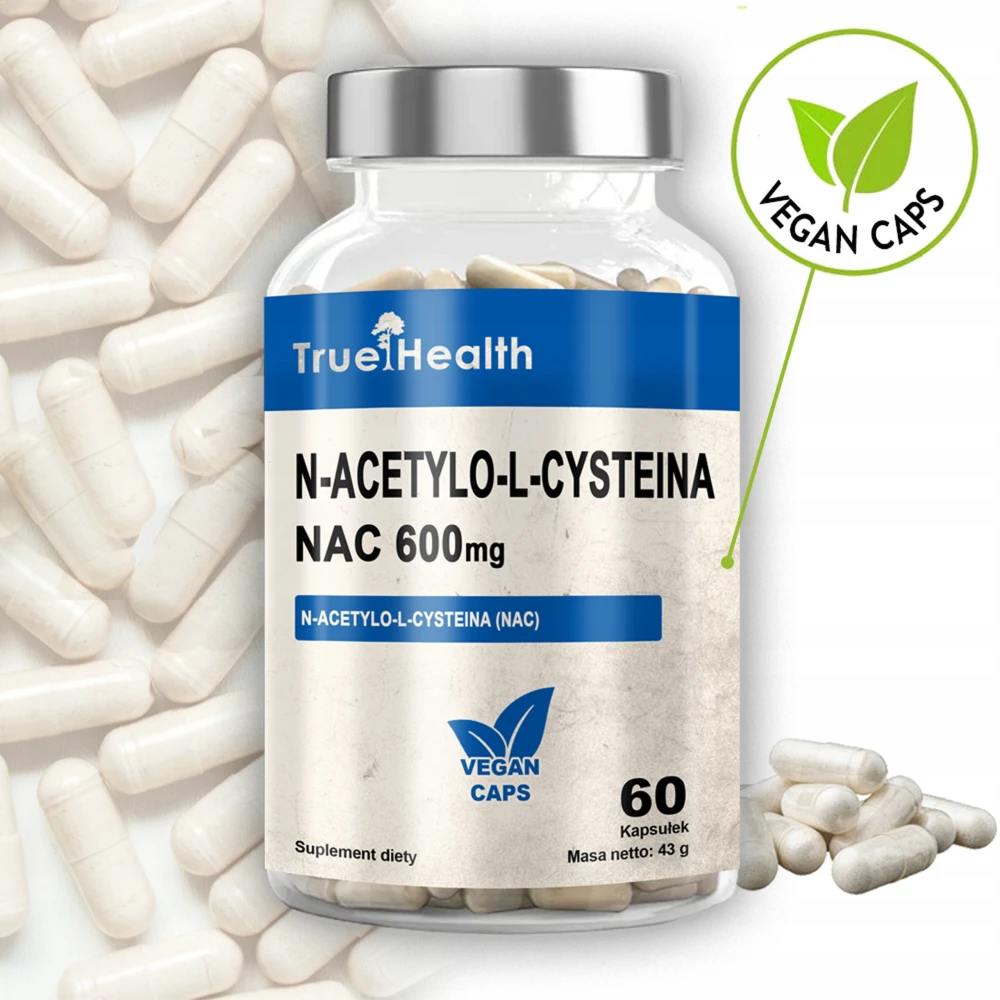 True Health N-Acetyl-L-Cysteine NAC 600 мг 60 капсул
