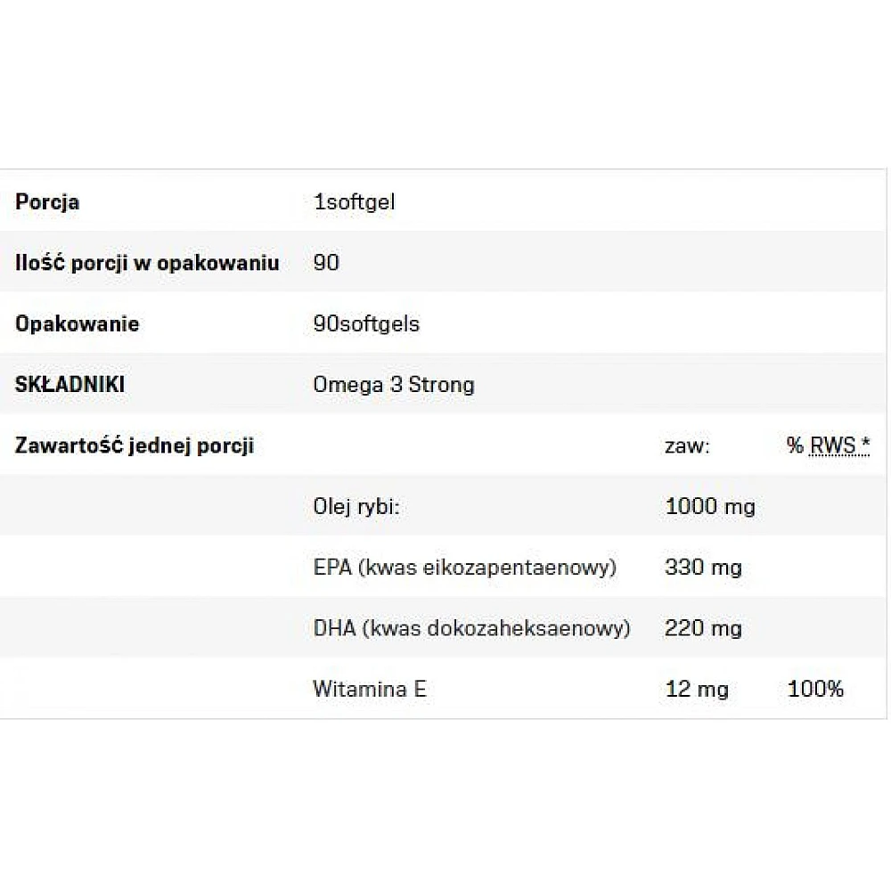 SFD Nutrition Omega 3 Strong 55%