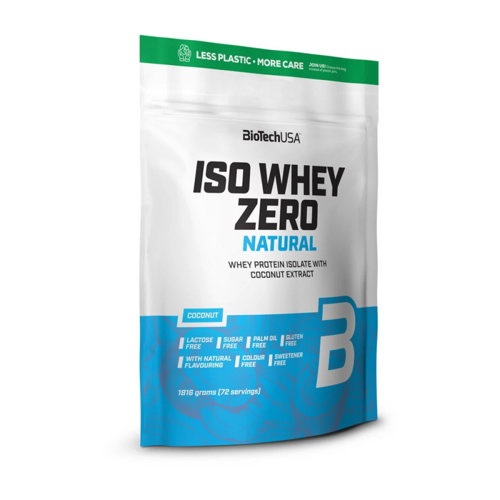 BioTech Iso Whey Zero Natural 1800 грам, Coconut (кокос)
