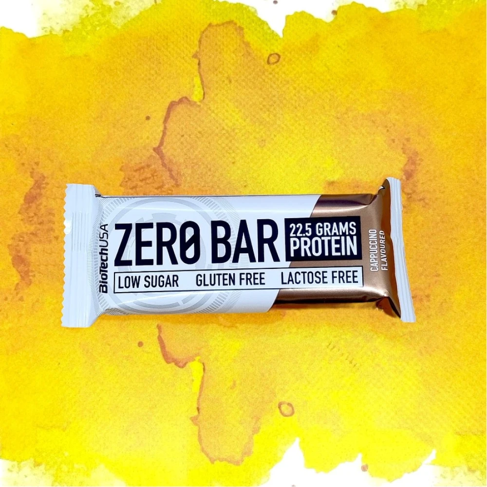 Zero Bar Biotech USA 40% Low Sugar 20 батончиков по 50 грамм, Capuccino (капучино)
