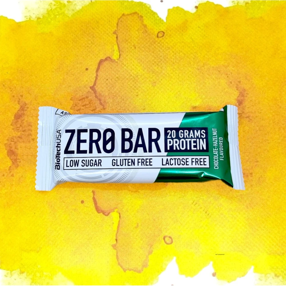 Zero Bar Biotech USA 40% Low Sugar 10 батончиков по 50 грамм, Chocolate Nut (шоколад с орехами)