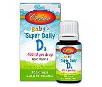 Carlson Labs	Babys Super Daily D3 400 МЕ
