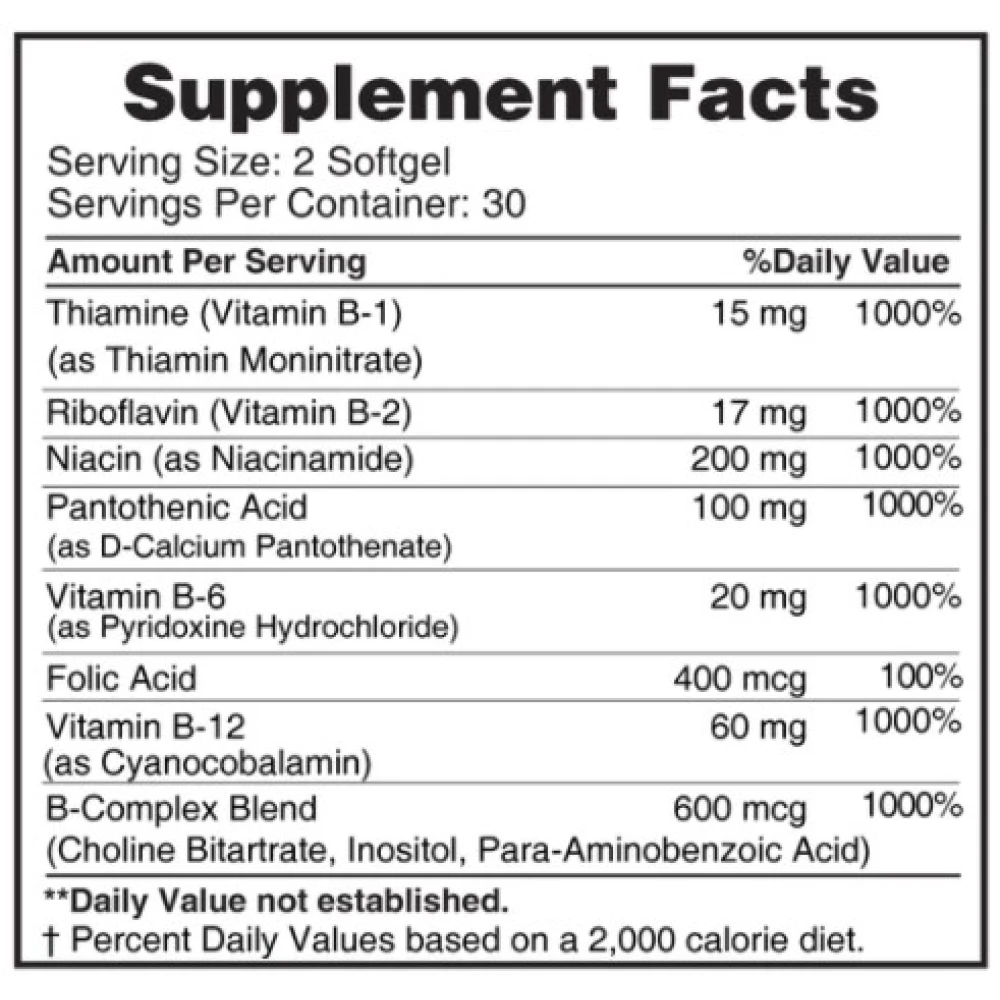 Earths Creation Vitamin B Complex 60 капсул