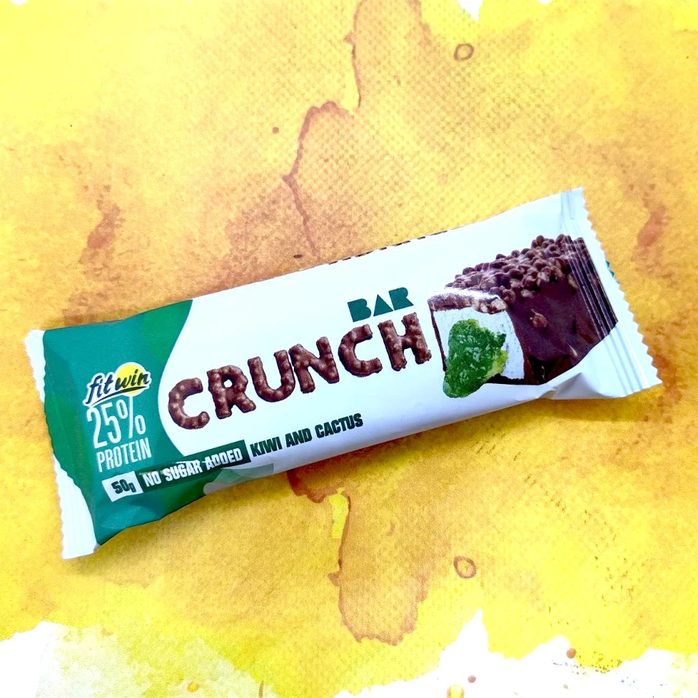 Fitwin Crunch Bar 12x50 грамм 12 батончиков по 50 грамм, Kiwi (киви)