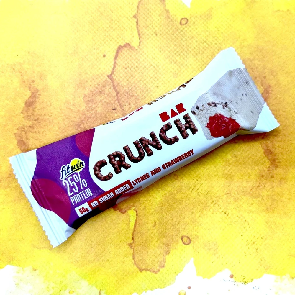 Fitwin Crunch Bar 12x50 грамм 12 батончиков по 50 грамм, Lychee (личи)