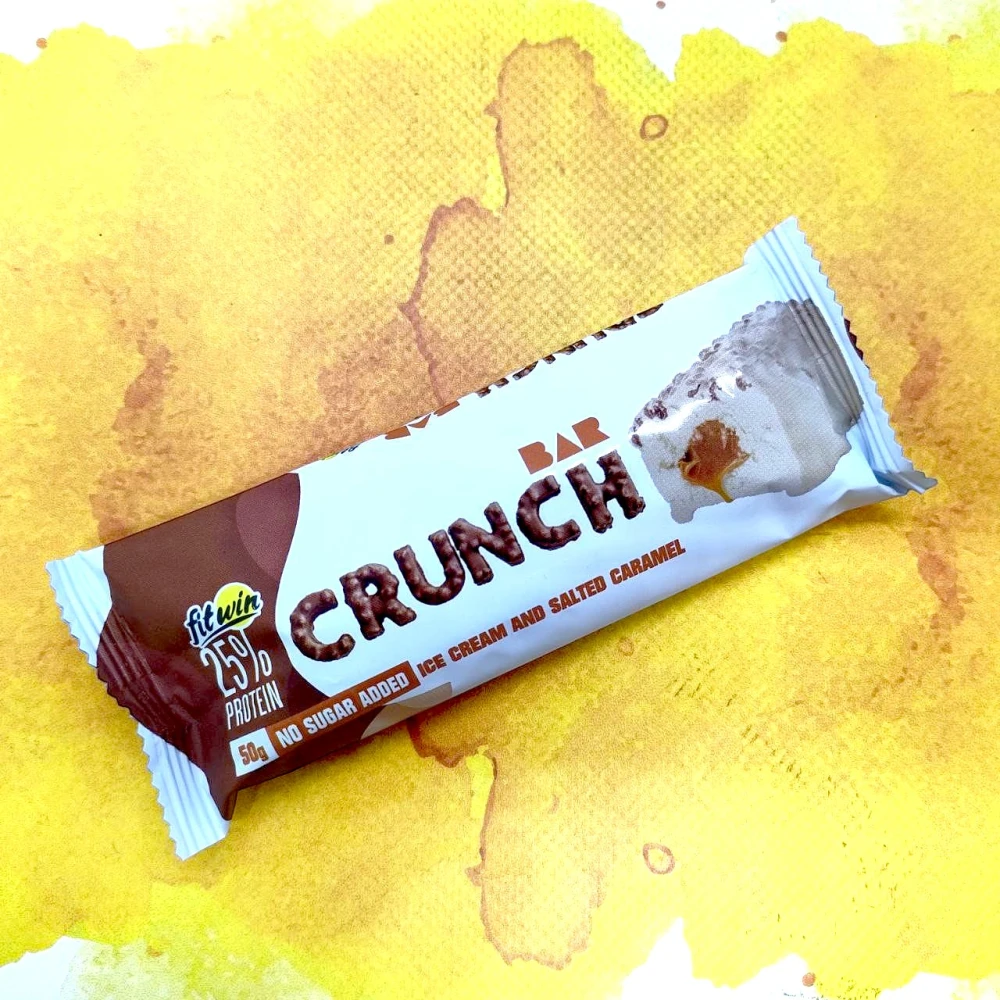 Fitwin Crunch Bar 12x50 грам 12 батончиків по 50 грам, Salted caramel (солона карамель)