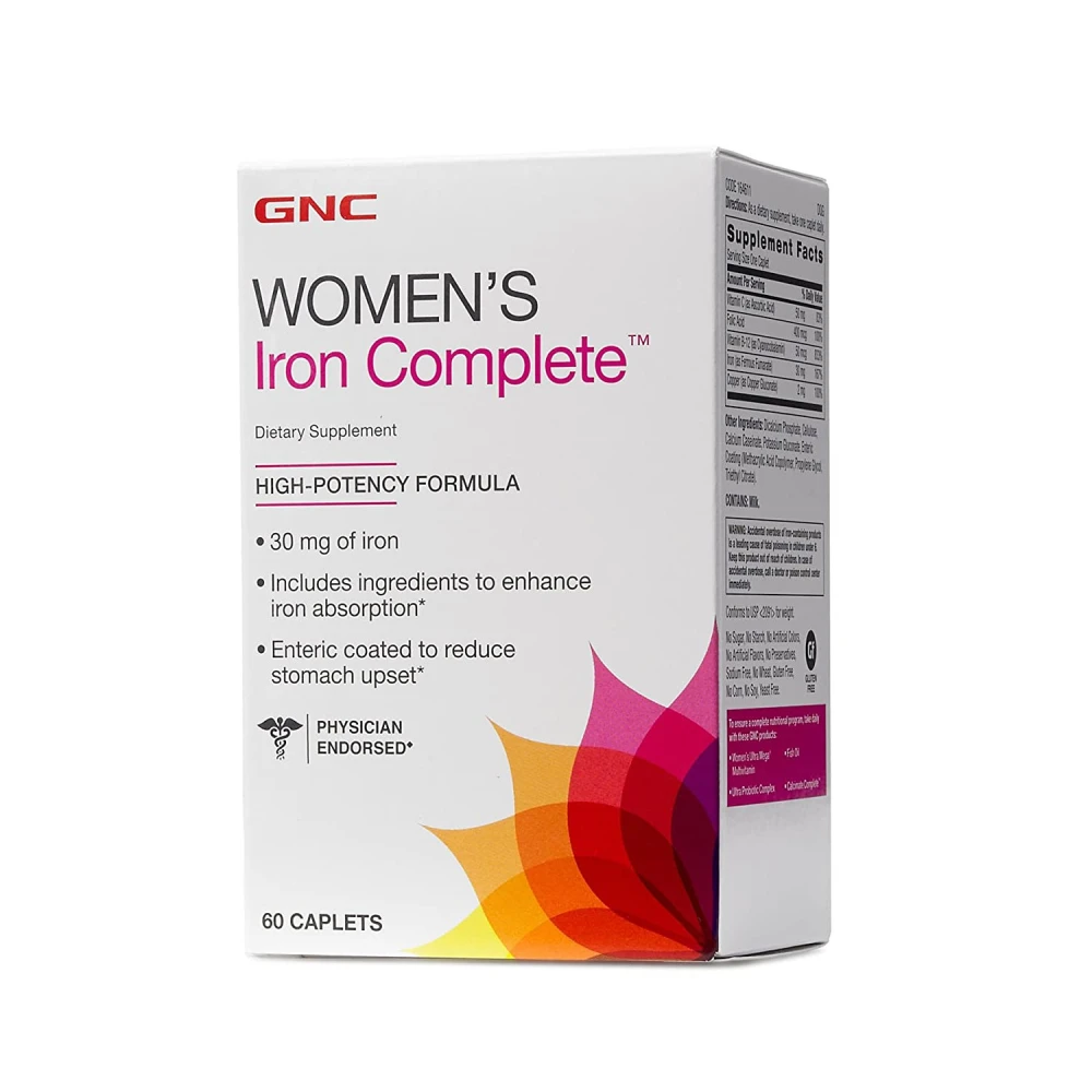 GNC Women`s Iron Complete 60 капсул
