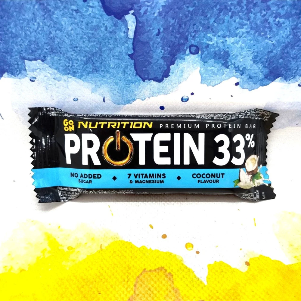 Protein 33 батончик от GoOn Nutrition 10 батончиков по 50 грамм, Coconut (кокос)