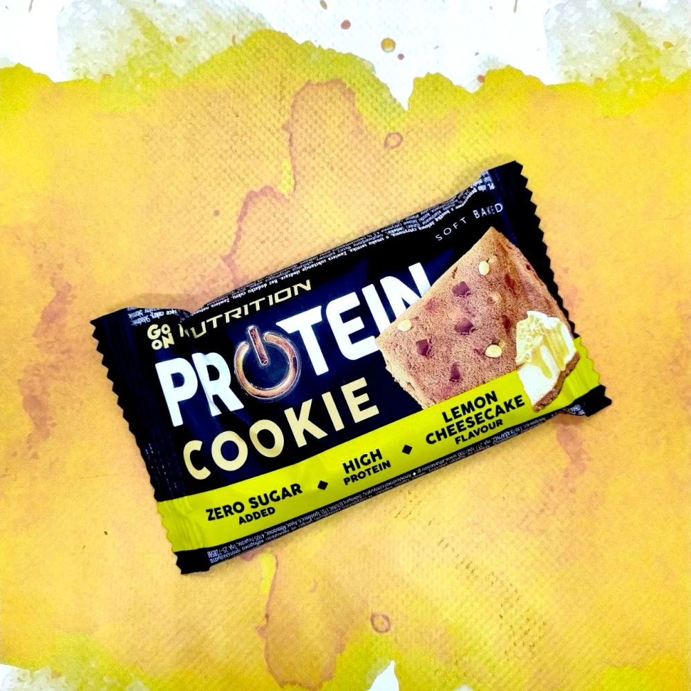 Протеиновое печенье Go On Protein Cookie 18 батончиков по 50 грамм, Lemon (лимон)
