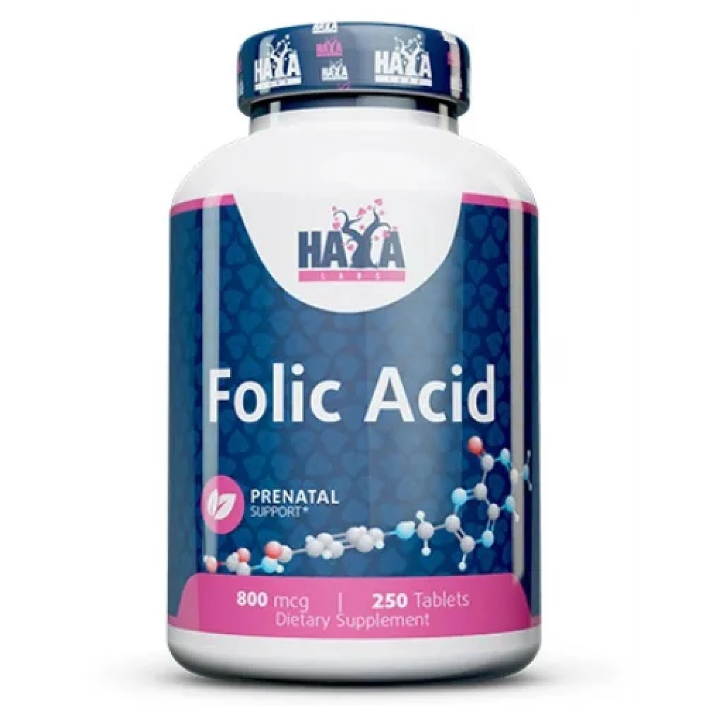 Haya Labs Folic Acid 800 mcg