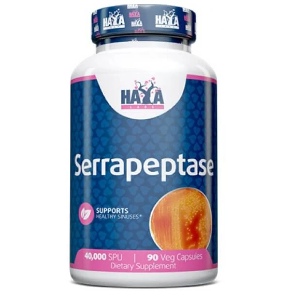 Haya Labs Serrapeptase 40000 SPU 90 капсул