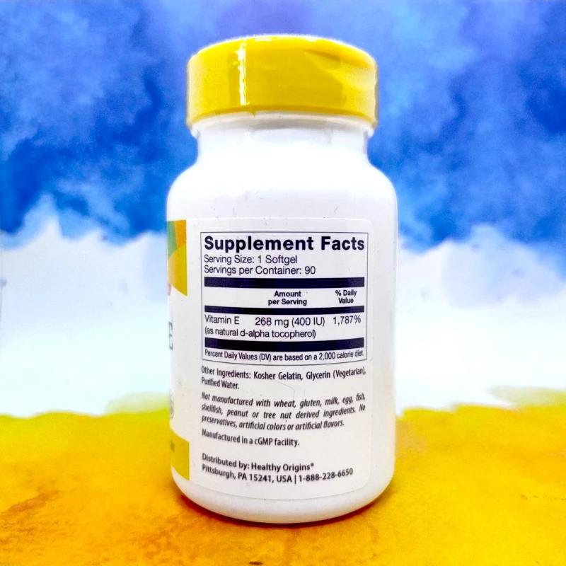 Healthy Origins Vitamin E - 400 LU Natural Mixed Toco Gels