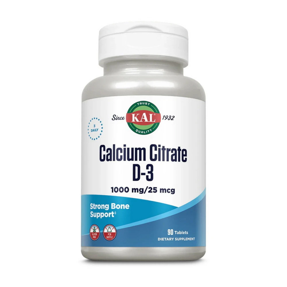 KAL Calcium Citrate D-3 90 таблеток