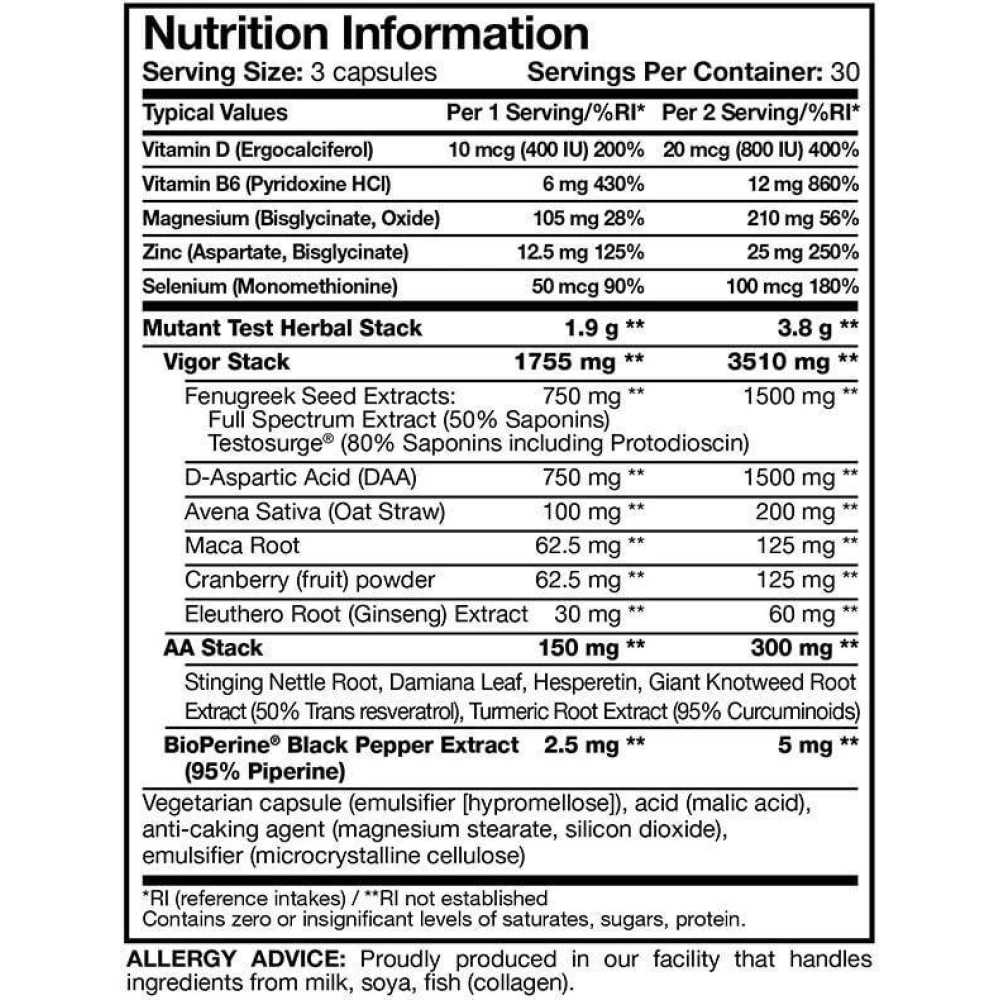 Mutant Test 90 капсул