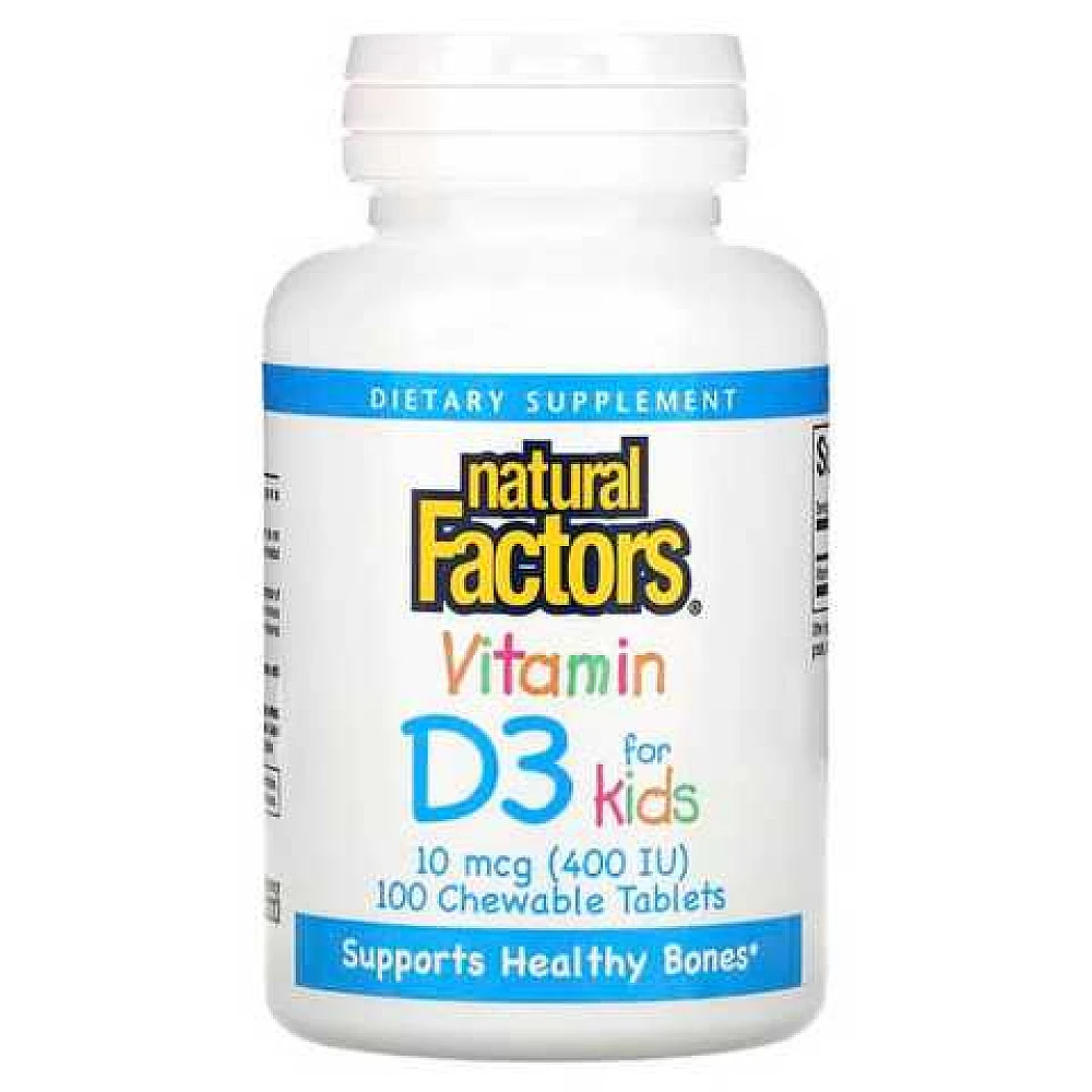 Natural Factors Vitamin D3 foк Kids 10 mcg (400 IU)