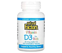 Natural Factors Vitamin D3 foк Kids 10 mcg (400 IU)
