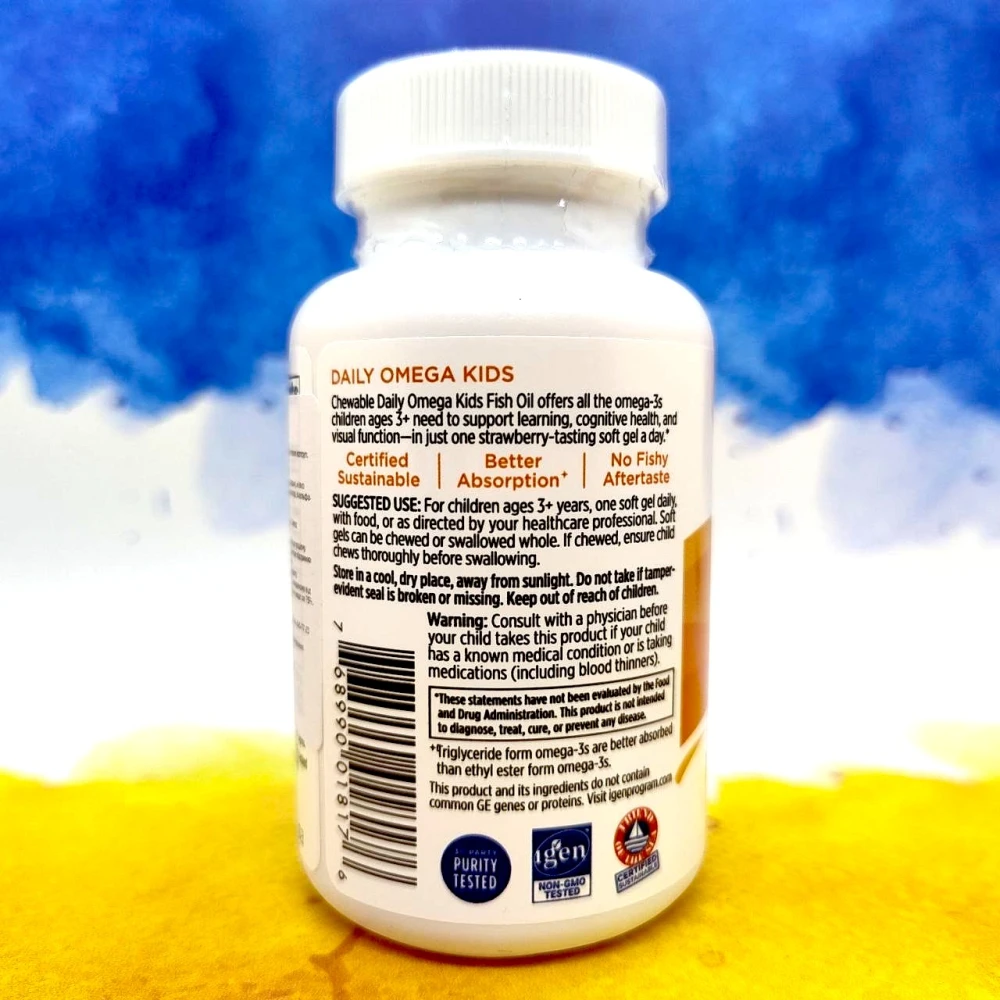 Nordic Naturals Daily Omega Kids 30 жевательных капсул