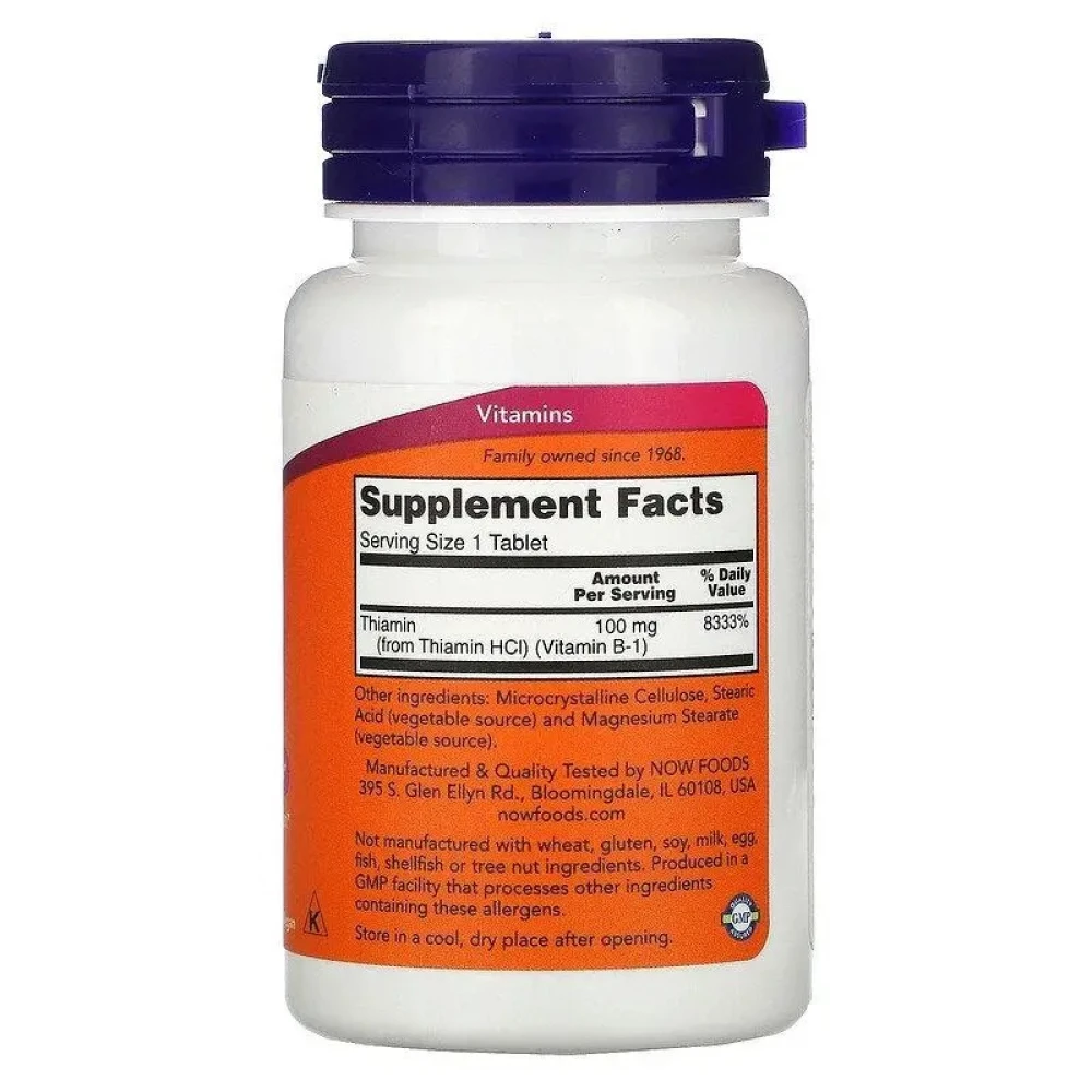 NOW B-1 100 mg 100 таблеток