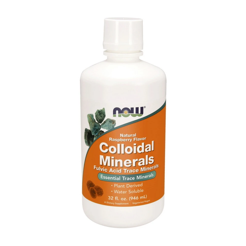 NOW Colloidal Minerals 946 мл 946 мл, Raspberry (малина)