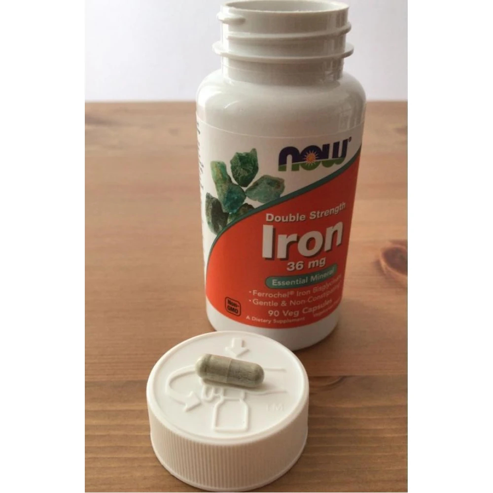 NOW Iron 36 mg Double Strength 90 капсул