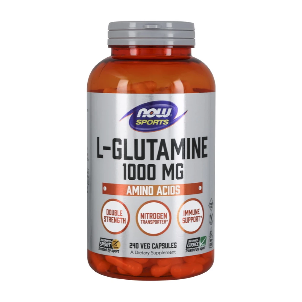 NOW L-Glutamine 1000 mg 240 капсул