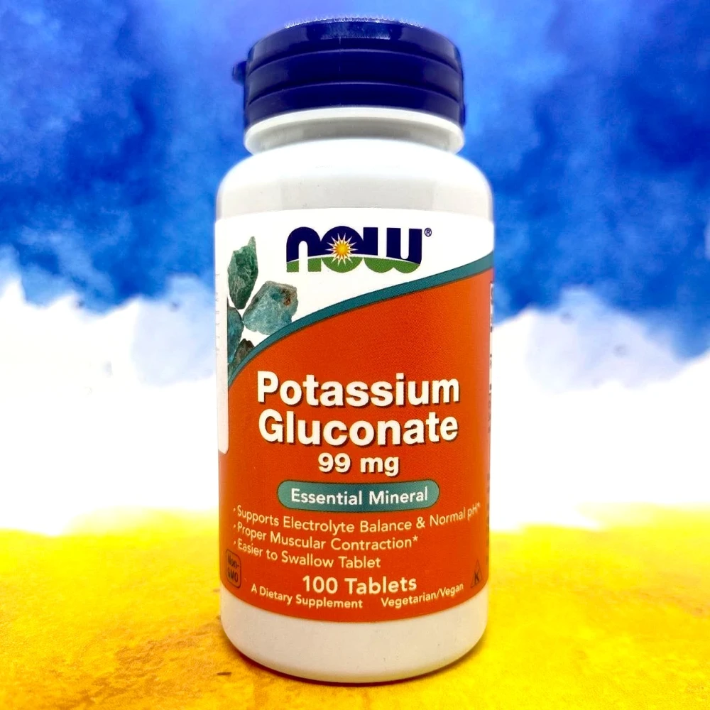 NOW Potassium Gluconate 99 mg 100 таблеток