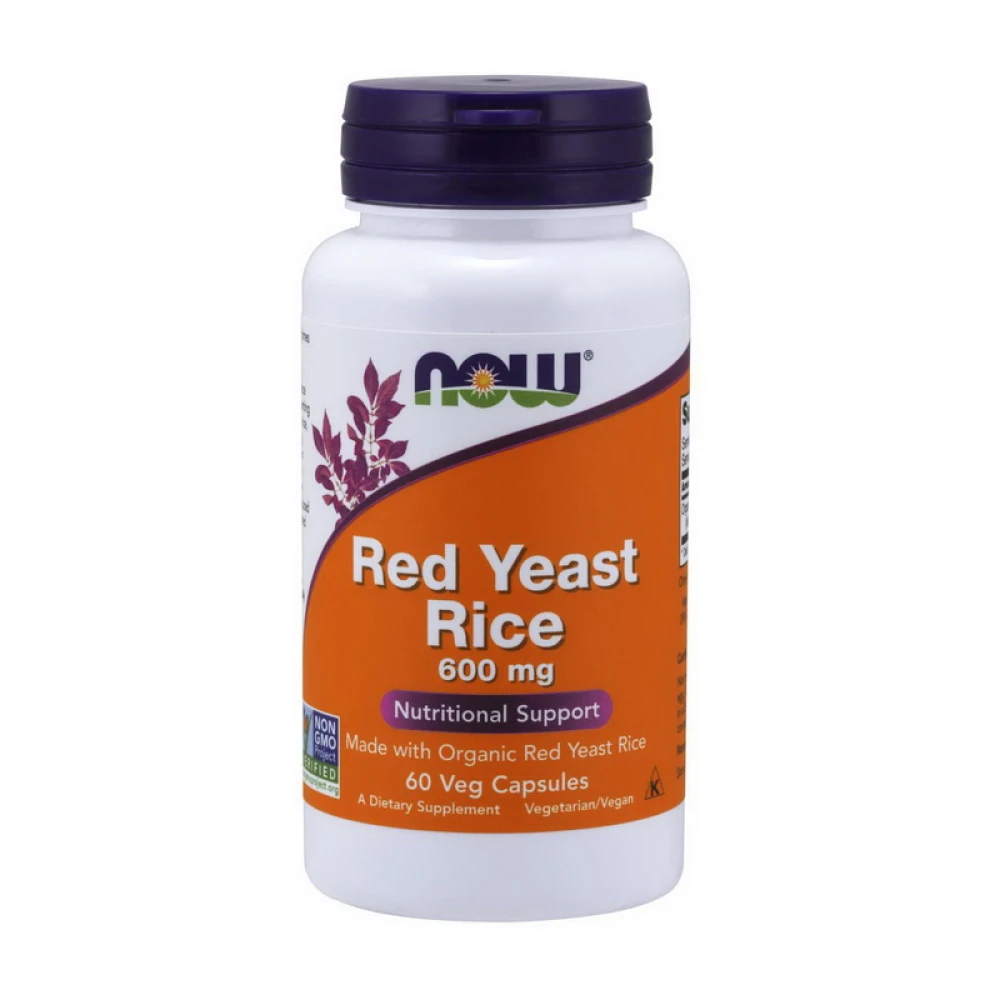 NOW Red Yeast Rice 600 mg 60 капсул