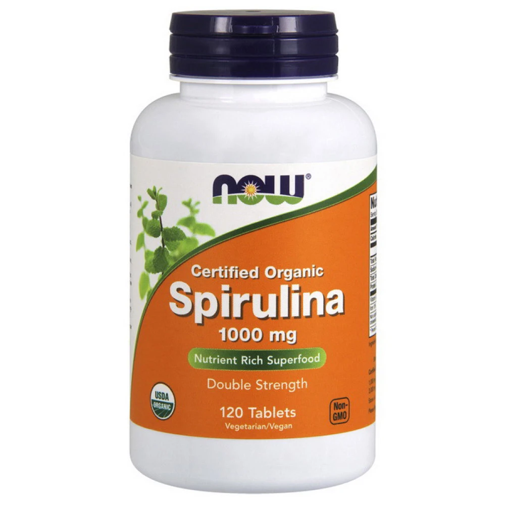 NOW Spirulina 1000 мг 120 таблеток