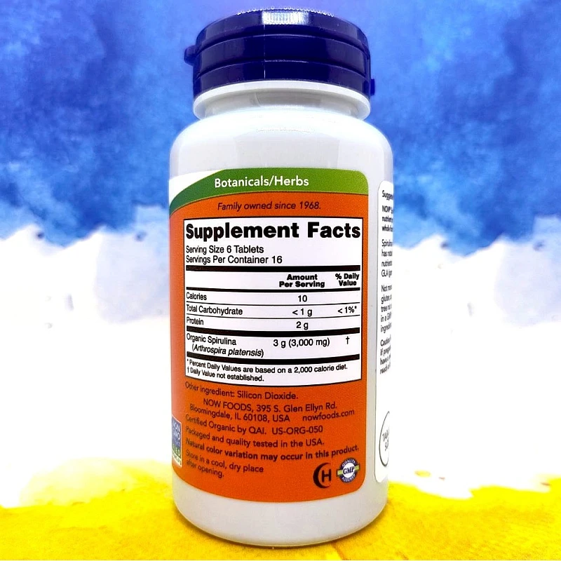 NOW Spirulina 500 mg