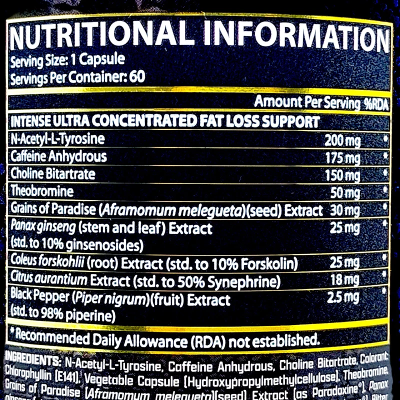 Nutrex Lipo 6 Black Intense Ultra Concentrate 60 капсул
