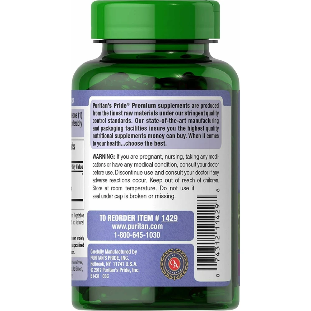 Puritans Pride Bilberry Fruit 1000 mg