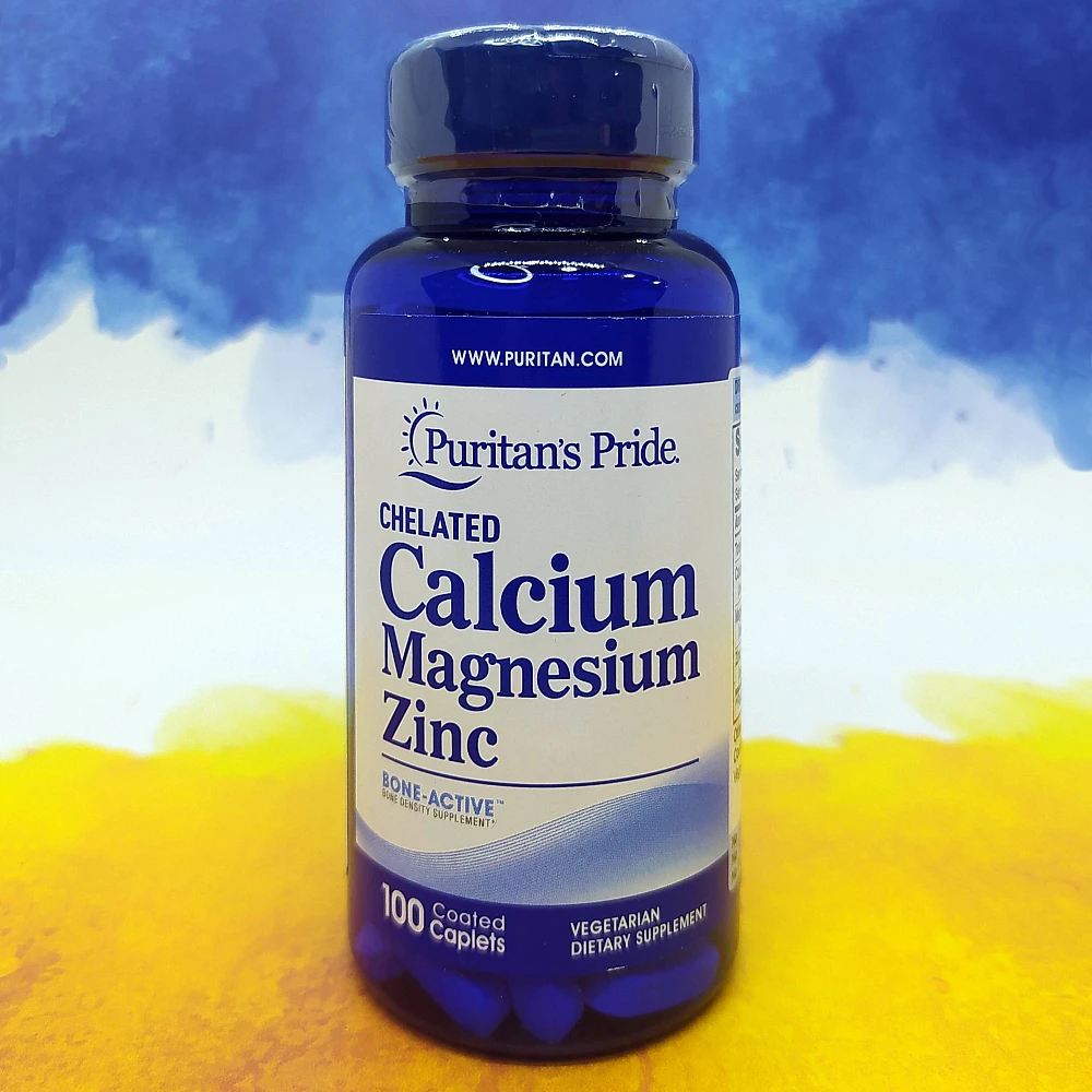 Puritans Pride Chelated Calcium Magnesium Zinc