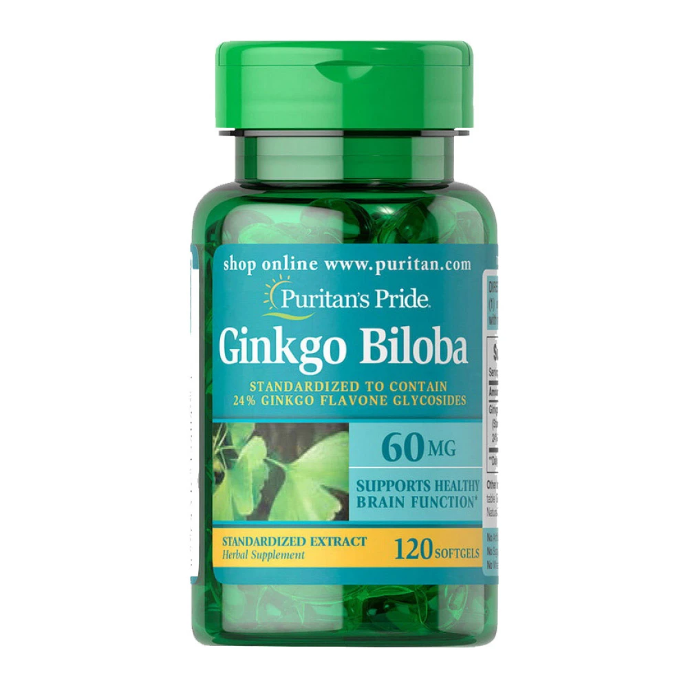 Puritan's Pride Ginkgo Biloba 60 mg 120 штук