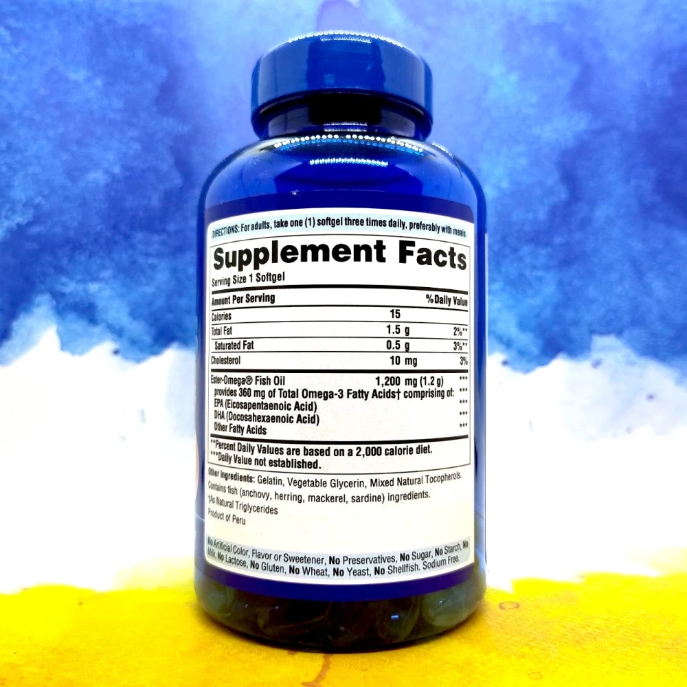 Puritan`s Pride Omega 3 Fish Oil 1200 мг