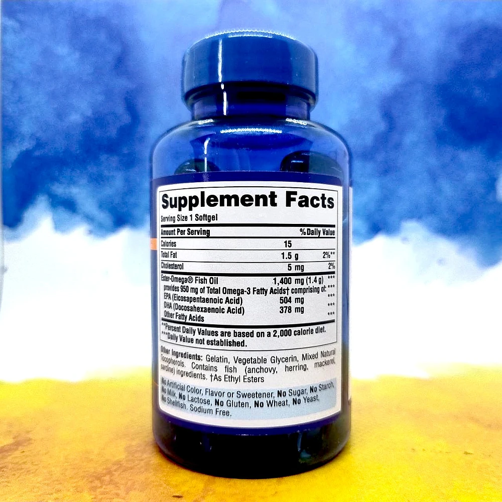 Puritans Triple Omega-3 Fish Oil 1400 мг