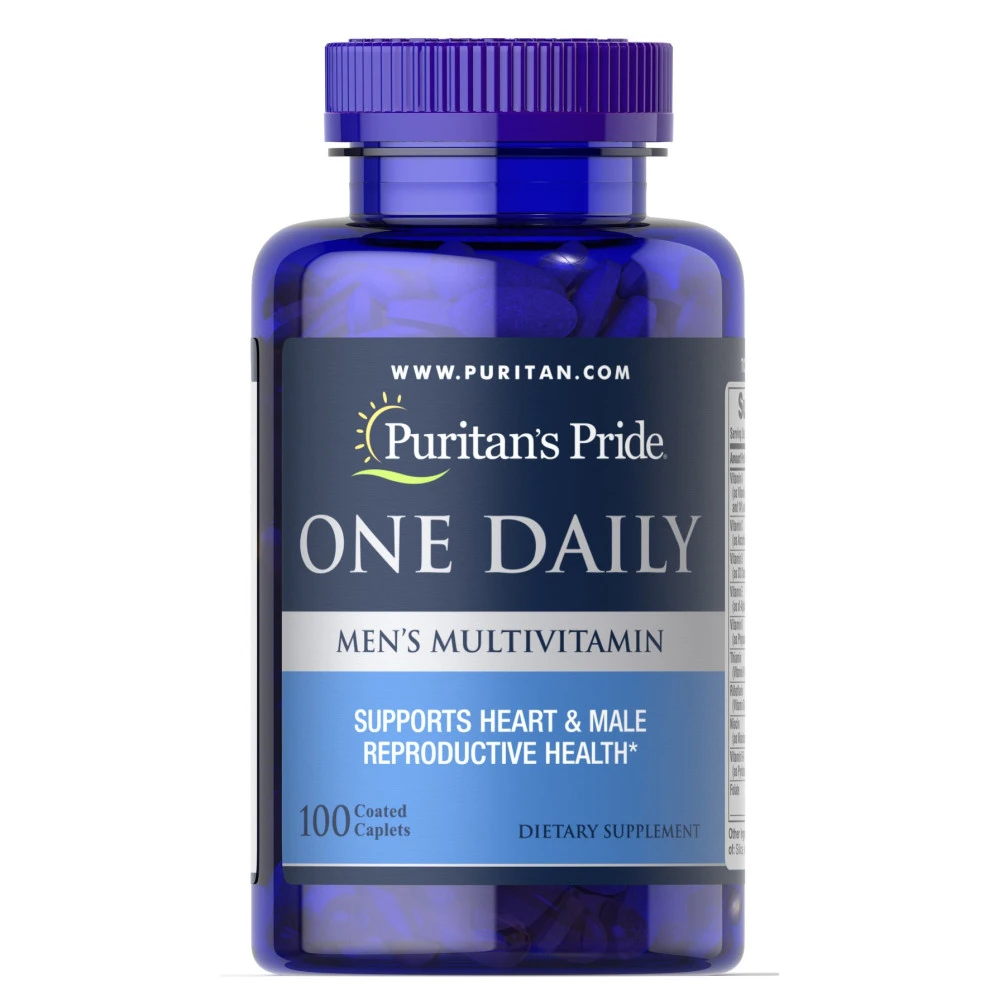 Puritan's Pride One Daily Men's Multivitamin, вітаміни та мінерали