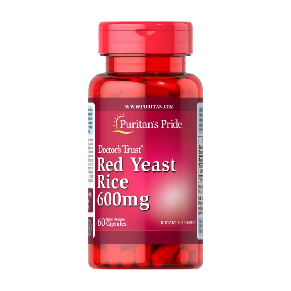 Puritan's Pride Red Yeast Rice 600 mg 60 капсул