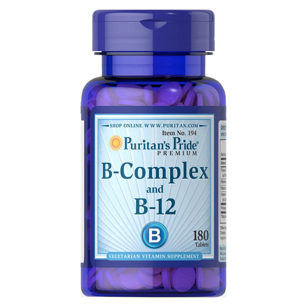 Puritan's Pride Vitamin B-Complex And Vitamin B-12 180 таблеток