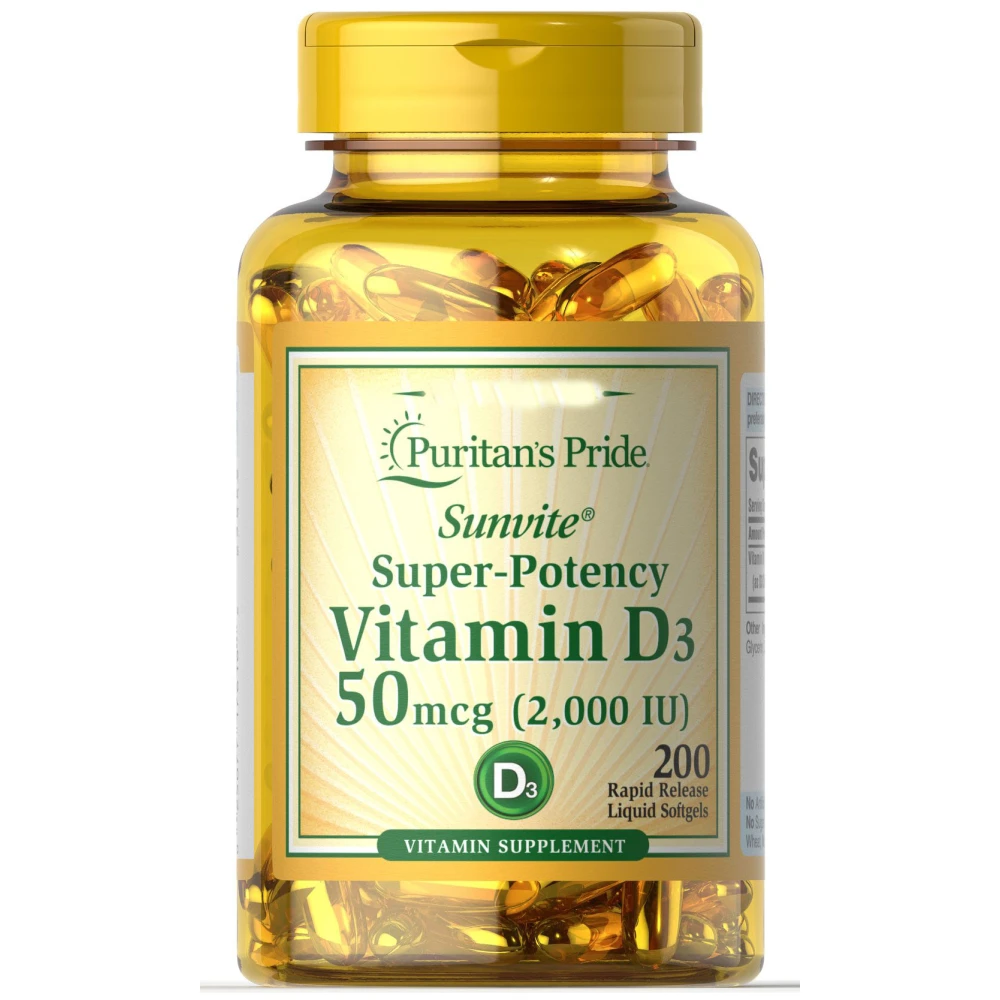 Puritan's Pride Vitamin D3 2000 МЕ
