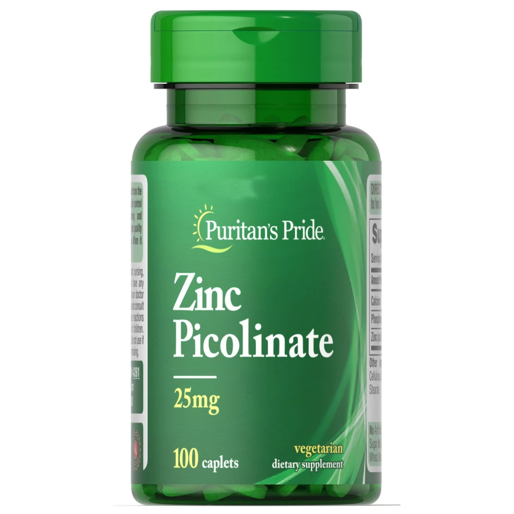 Puritan's Pride Zinc Picolinate 25 mg 100 таблеток
