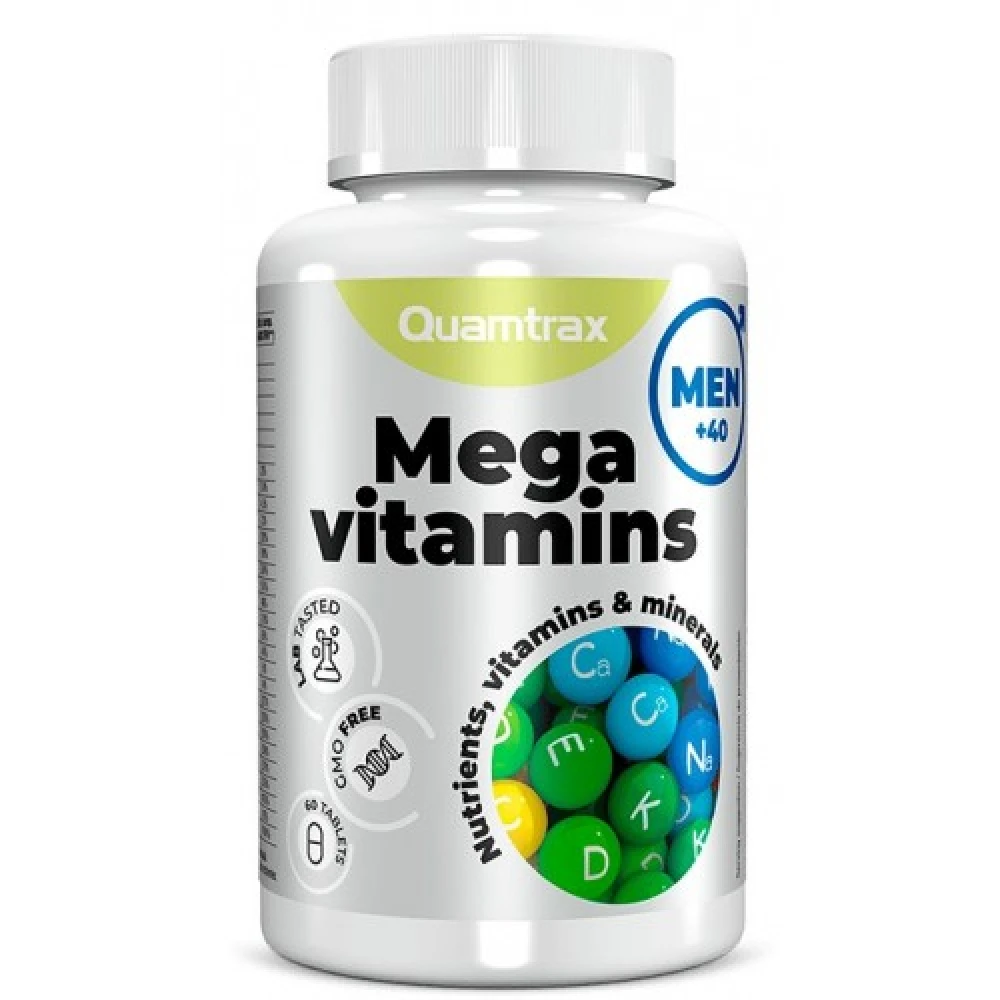 Quamtrax Mega Vitamins for Men 40+ 60 таблеток