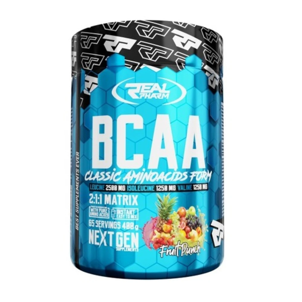 Real Pharm BCAA 400 грам 400 грам, Fruit Punch (фруктовий пунш)