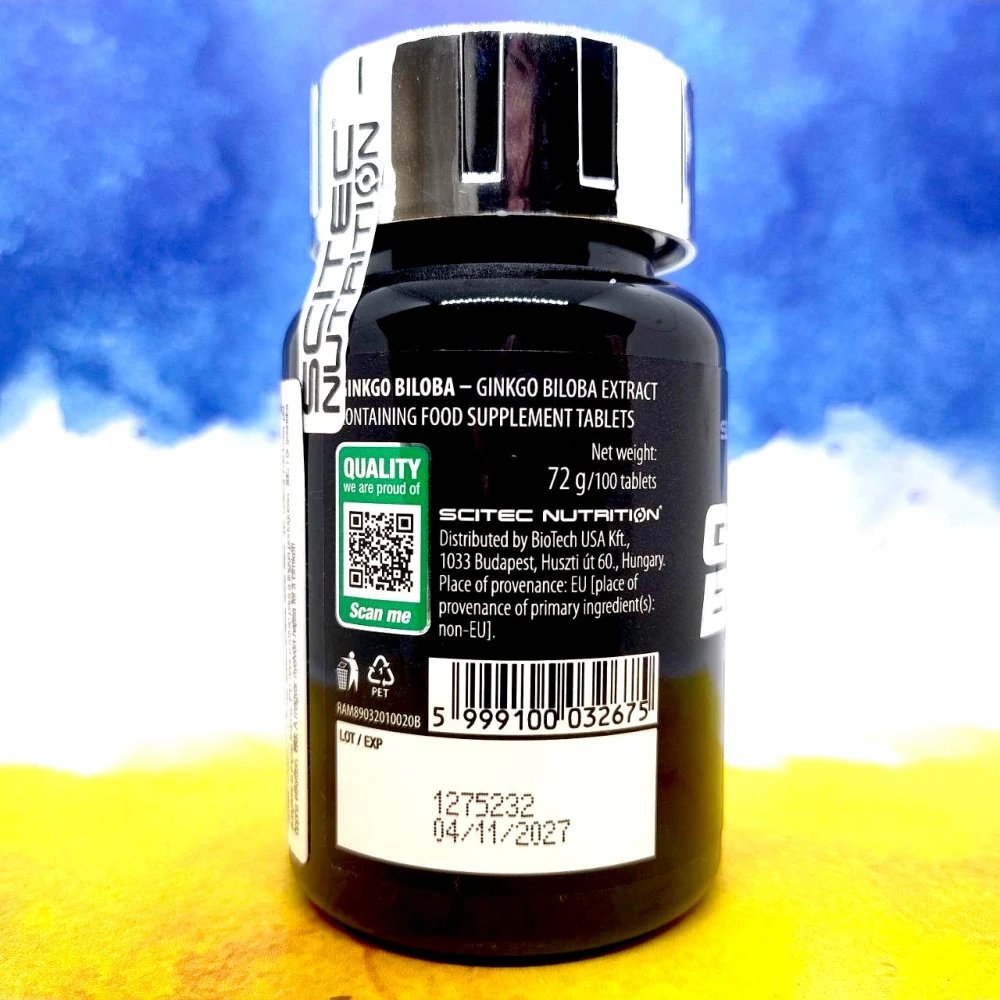 Scitec Nutrition Ginkgo Biloba 100 таблеток