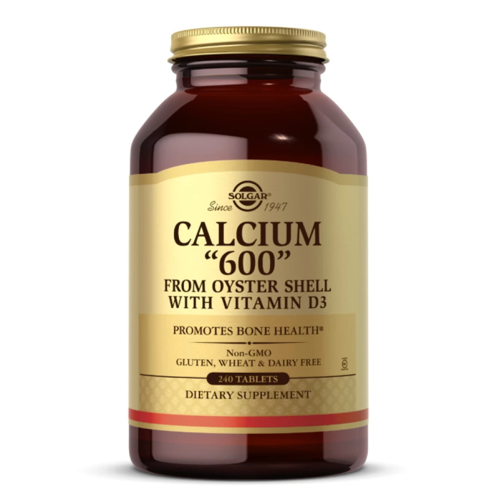 Solgar Calcium 600 From Oyster Shell with vitamin D3